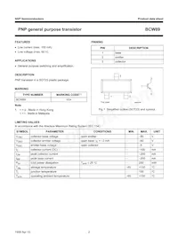 BCW89 Datasheet Page 3