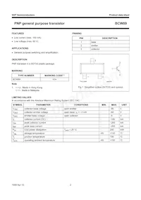 BCW89 Datasheet Pagina 3