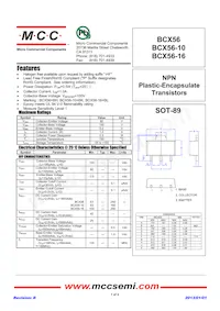 BCX56-TP Datasheet Copertura