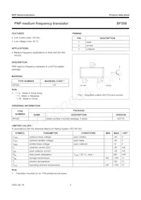 BF550 Datasheet Page 3