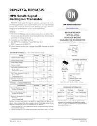 BSP52T3 Datasheet Cover