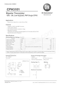 CPH3101-TL-E數據表 封面