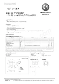 CPH3107-TL-E Datasheet Cover
