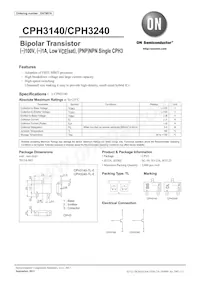 CPH3140-TL-E Datasheet Cover