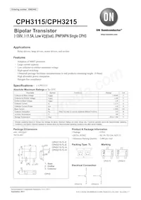 CPH3215-TL-H Datasheet Cover