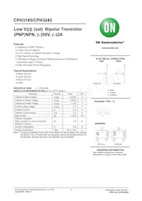 CPH3245-TL-E Datenblatt Cover