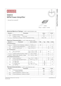 D44C8 Datasheet Pagina 2