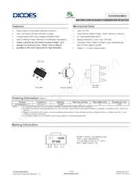 DSS60600MZ4-13 Datasheet Cover