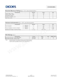 DSS60600MZ4-13 Datasheet Page 2