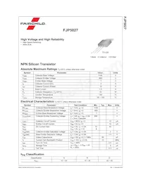 FJP5027TU Datasheet Page 2