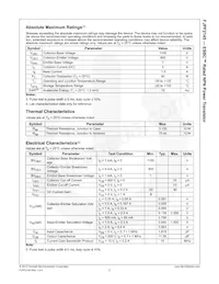 FJPF2145TU數據表 頁面 3