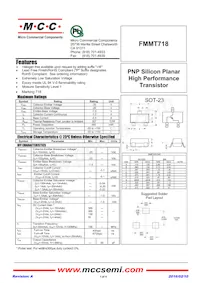 FMMT718-TP Datasheet Cover