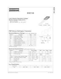 KSB1149OSTU Datasheet Cover