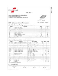 KSC2333YTU數據表 頁面 2