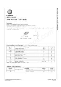 KSC5305DTU Datasheet Cover