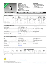 MF-SM013/250V-0 Datasheet Cover