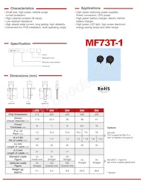 MF73T-1 10/19 Datasheet Pagina 2