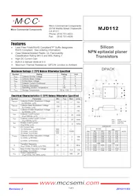 MJD112-TP Datenblatt Cover