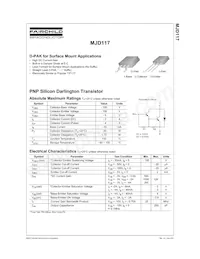 MJD117TF Datasheet Page 2