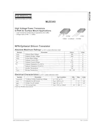 MJD340TF Datasheet Page 2
