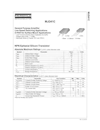 MJD41CTF Datasheet Page 2