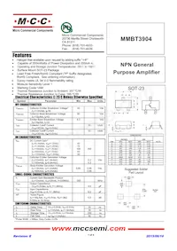 MMBT3904-TP Datasheet Cover