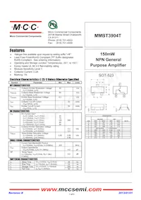 MMBT3904T-TP Datasheet Cover
