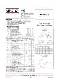 MMBT3906-TP Datasheet Cover