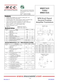 MMBTA05-TP Datenblatt Cover