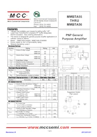 MMBTA55-TP Datasheet Cover