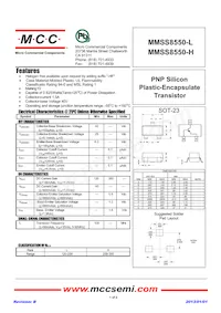 MMSS8550-H-TP Datasheet Cover