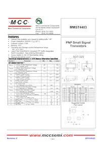 MMST4403-TP Datasheet Cover