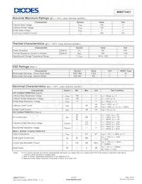 MMST5401Q-7-F Datasheet Page 2