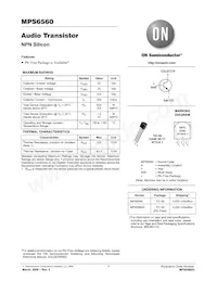 MPS6560G Datasheet Cover