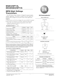 MSD42WT1 Datasheet Cover