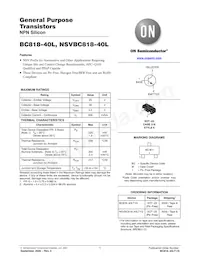 NSVBC818-40LT1G Datasheet Cover