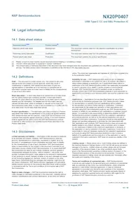 NX20P0407UKAZ Datasheet Page 16