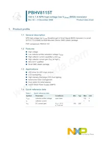 PBHV8115T Datasheet Page 2