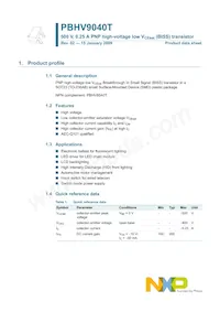 PBHV9040T Datasheet Page 2