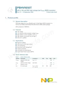 PBHV9050T Datasheet Page 2