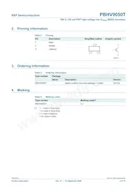 PBHV9050T Datasheet Pagina 3