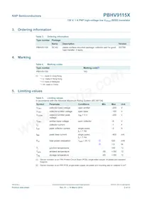 PBHV9115X Datasheet Page 3