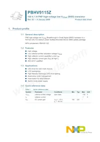 PBHV9115Z Datasheet Page 2