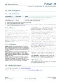 PBHV9540Z Datasheet Pagina 12