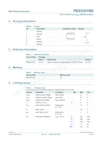 PBSS301ND Datasheet Page 3