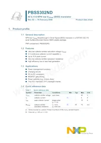 PBSS302NDH Datasheet Page 2