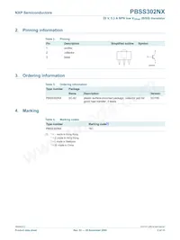 PBSS302NX Datasheet Page 3