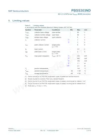 PBSS303ND Datasheet Page 4