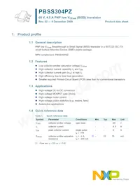 PBSS304PZ Datasheet Page 2