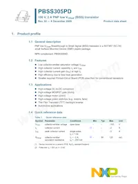 PBSS305PD Datasheet Page 2